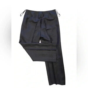 Evan Picone Petite Black Ramie Trousers Size 12P
